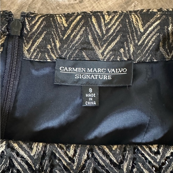 Carmen Marc Valvo Signature Beaded Tank Top and Skirt Set - Picture 12 of 16